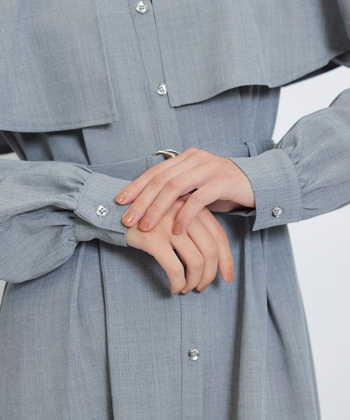 REDYAZEL「ケープライクロングフレアワンピース」|ワンピース|