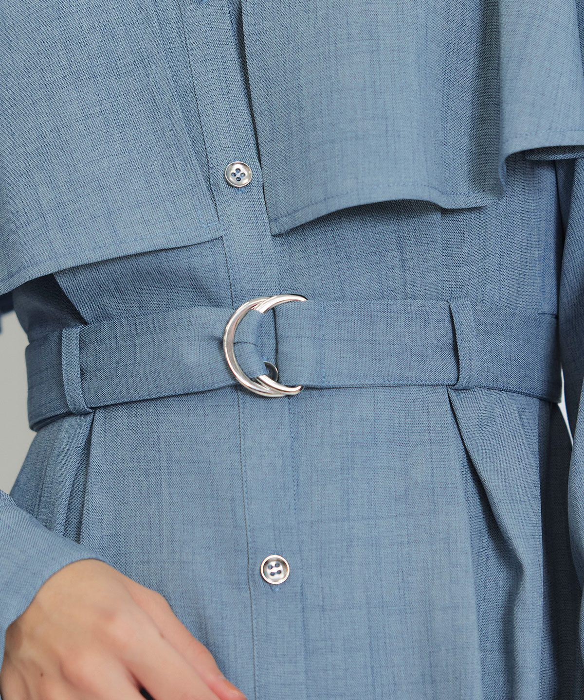 REDYAZEL「ケープライクロングフレアワンピース」|ワンピース|