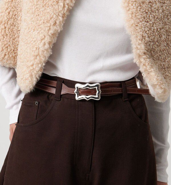 UNITED ARROWS「＜A VACATION＞リボンバックル ベルト」|ベルト|SILVER