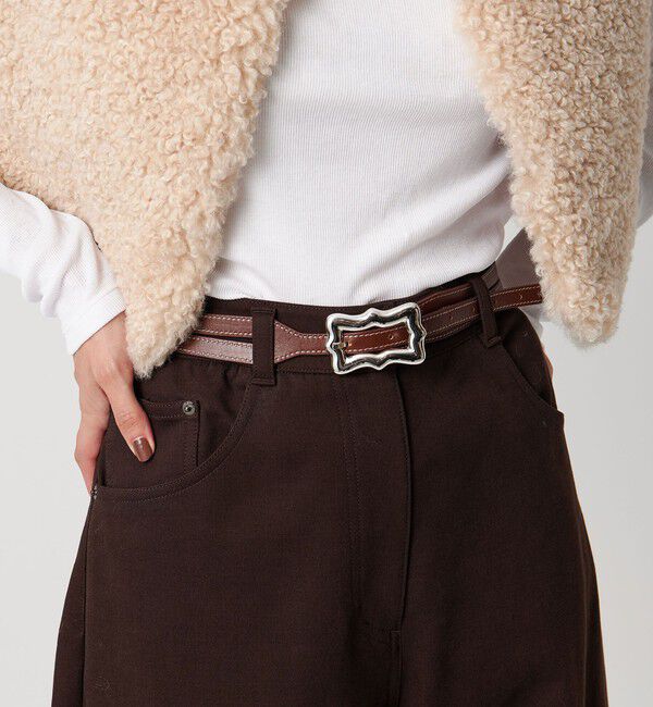 UNITED ARROWS「＜A VACATION＞リボンバックル ベルト」|ベルト|