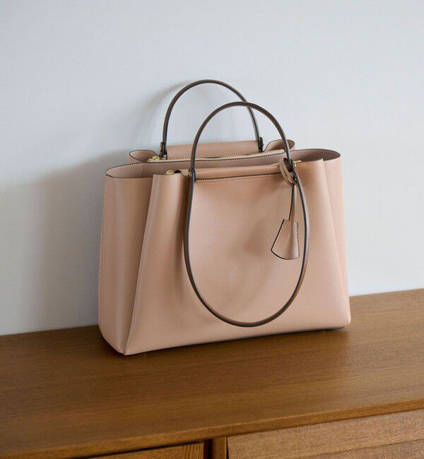 UNITED ARROWS green label relaxing「【WEB限定】NEW ダブルハンドルトートバッグ / A4 / 通勤 / PCバッグ付き」|ショルダー・メッセンジャー|BEIGE