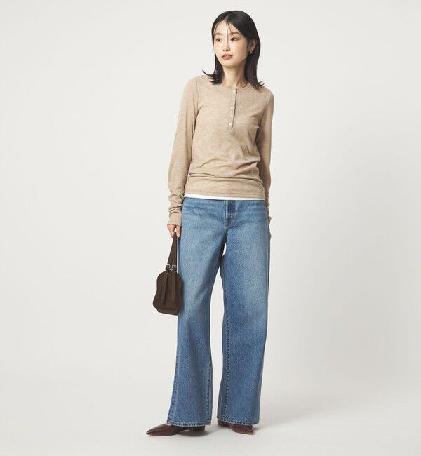 UNITED ARROWS green label relaxing「【別注】＜PROTAGONISTA＞ヘンリーネック ロングスリーブ Tシャツ」|Tシャツ・カットソー|