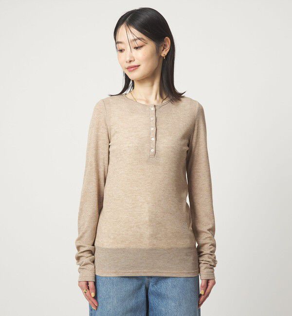 UNITED ARROWS green label relaxing「【別注】＜PROTAGONISTA＞ヘンリーネック ロングスリーブ Tシャツ」|Tシャツ・カットソー|