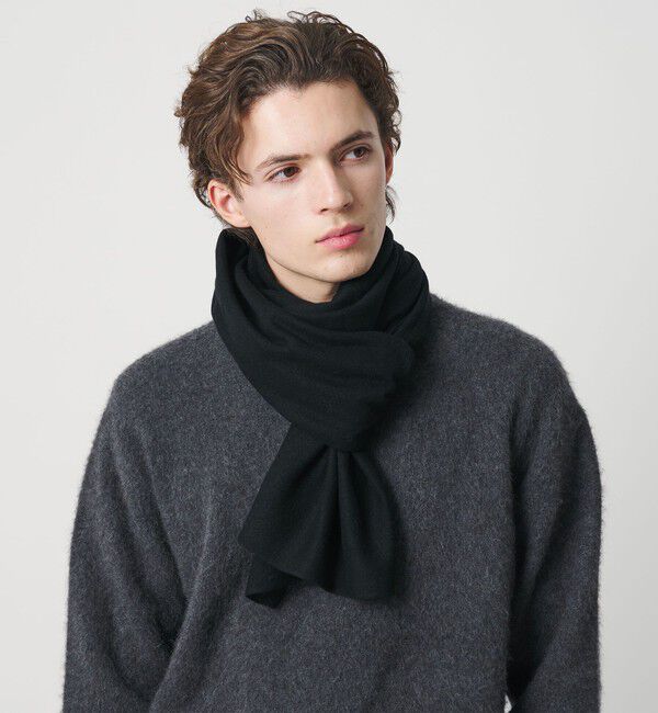 BEAUTY&YOUTH UNITED ARROWS「12ゲージ ニット ストール」|マフラー|BLACK