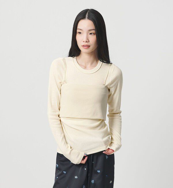 BEAUTY&YOUTH UNITED ARROWS「コットンポリウレタン ロングスリーブカットソー&バンドゥ」|Tシャツ・カットソー|