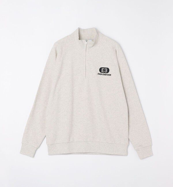 SHIPS「City Ambient Products: エンブロイダリー ハーフジップ スウェット」|スウェット・ジャージ|