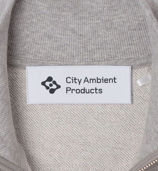SHIPS「City Ambient Products: エンブロイダリー ハーフジップ スウェット」|スウェット・ジャージ|