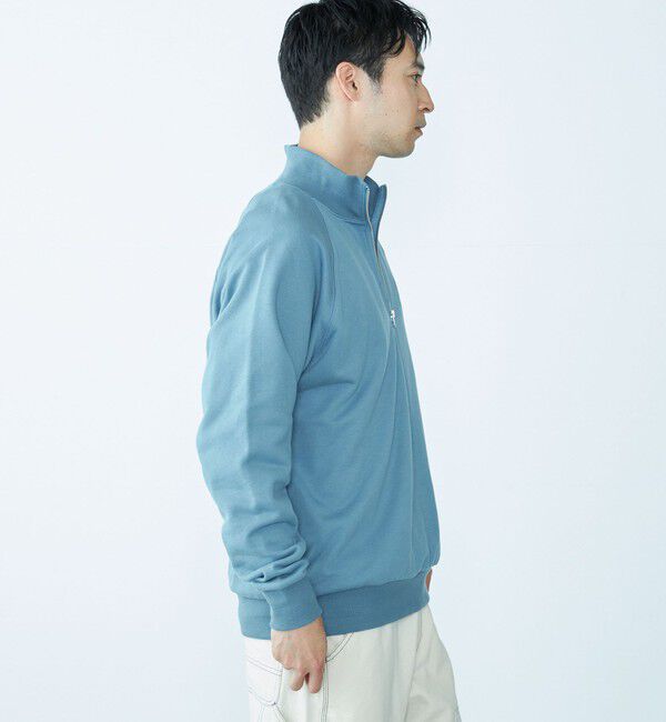 SHIPS「City Ambient Products: エンブロイダリー ハーフジップ スウェット」|スウェット・ジャージ|