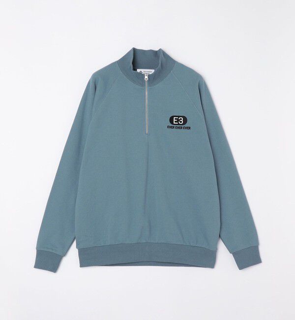 SHIPS「City Ambient Products: エンブロイダリー ハーフジップ スウェット」|スウェット・ジャージ|