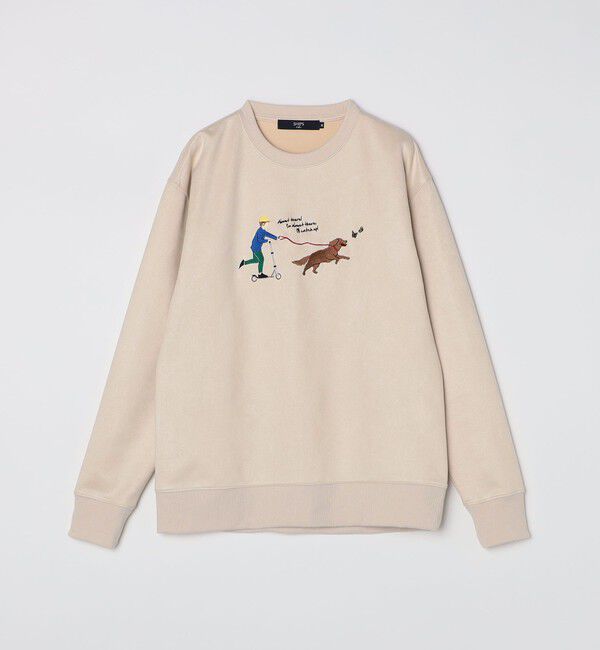 SHIPS Colors 「SHIPS Colors:フェイクスエード (ポリエステル) エンブロイダリー スウェット」|スウェット・ジャージ|