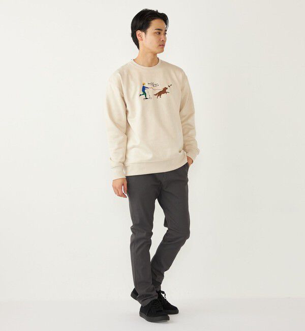 SHIPS Colors 「SHIPS Colors:フェイクスエード (ポリエステル) エンブロイダリー スウェット」|スウェット・ジャージ|