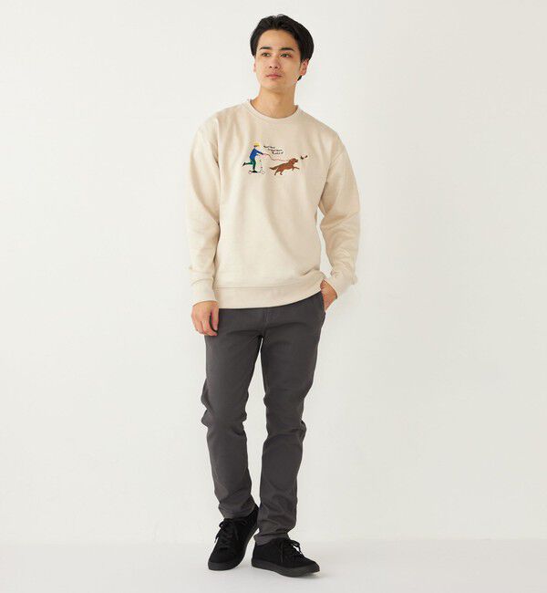 SHIPS Colors 「SHIPS Colors:フェイクスエード (ポリエステル) エンブロイダリー スウェット」|スウェット・ジャージ|