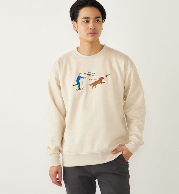 SHIPS Colors 「SHIPS Colors:フェイクスエード (ポリエステル) エンブロイダリー スウェット」|スウェット・ジャージ|