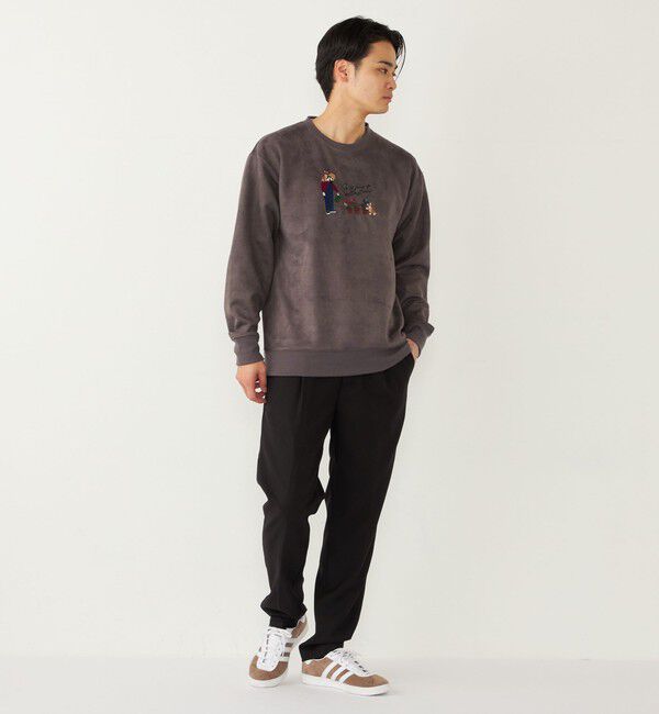 SHIPS Colors 「SHIPS Colors:フェイクスエード (ポリエステル) エンブロイダリー スウェット」|スウェット・ジャージ|