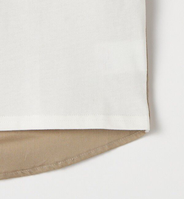 SHIPS KIDS「SHIPS KIDS:100～130cm / チェック 切替 半袖 TEE」|Tシャツ・カットソー|