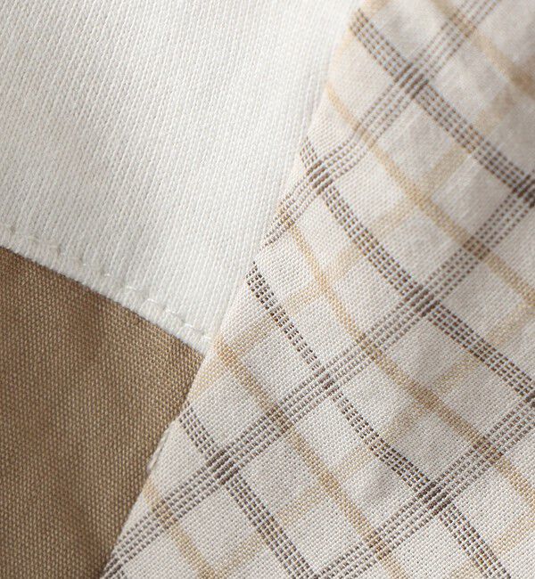 SHIPS KIDS「SHIPS KIDS:100～130cm / チェック 切替 半袖 TEE」|Tシャツ・カットソー|