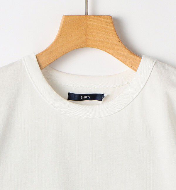 SHIPS KIDS「SHIPS KIDS:100～130cm / チェック 切替 半袖 TEE」|Tシャツ・カットソー|