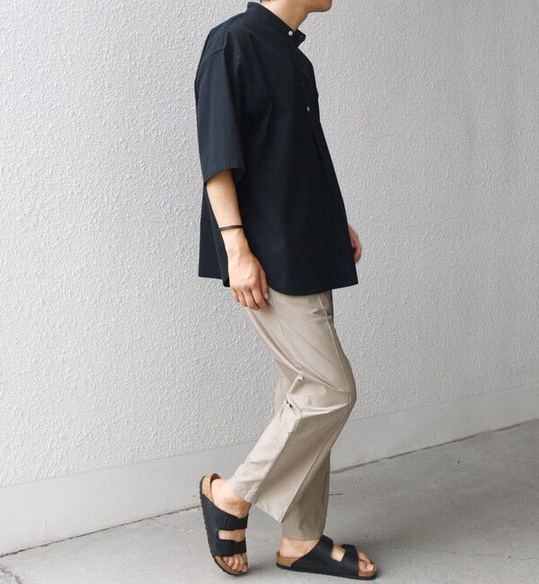 SHIPS any「SHIPS any: シアサッカー ストライプ バンド スキッパー ハーフスリーブ シャツ◇」|シャツ・ブラウス|