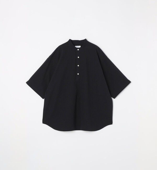 SHIPS any「SHIPS any: シアサッカー ストライプ バンド スキッパー ハーフスリーブ シャツ◇」|シャツ・ブラウス|