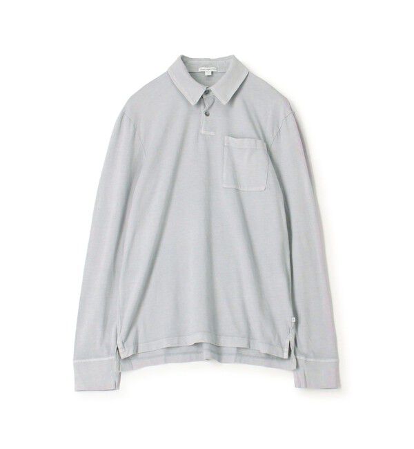 JAMES PERSE「コットンベーシック ロングスリーブポロシャツ MSX3304」|ポロシャツ|63 ライトブルー