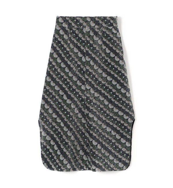 BACCA「スケールプリント ラメミディスカート」|スカート|68 ネイビー系