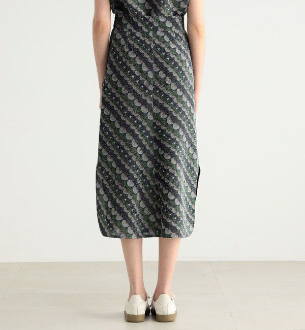 BACCA「スケールプリント ラメミディスカート」|スカート|