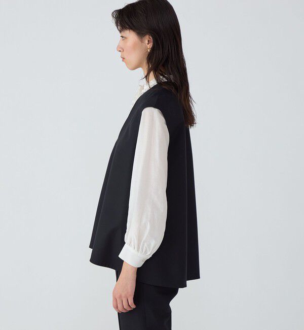 TOMORROWLAND collection「スーパーウールウィーヴ レイヤードブラウス」|シャツ・ブラウス|