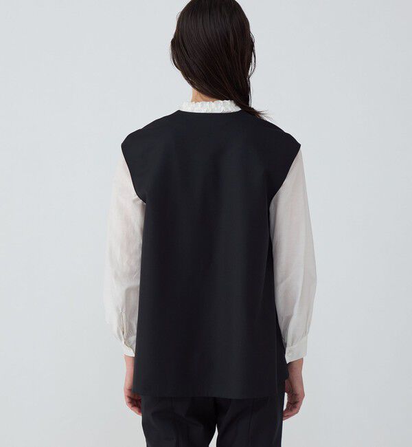 TOMORROWLAND collection「スーパーウールウィーヴ レイヤードブラウス」|シャツ・ブラウス|