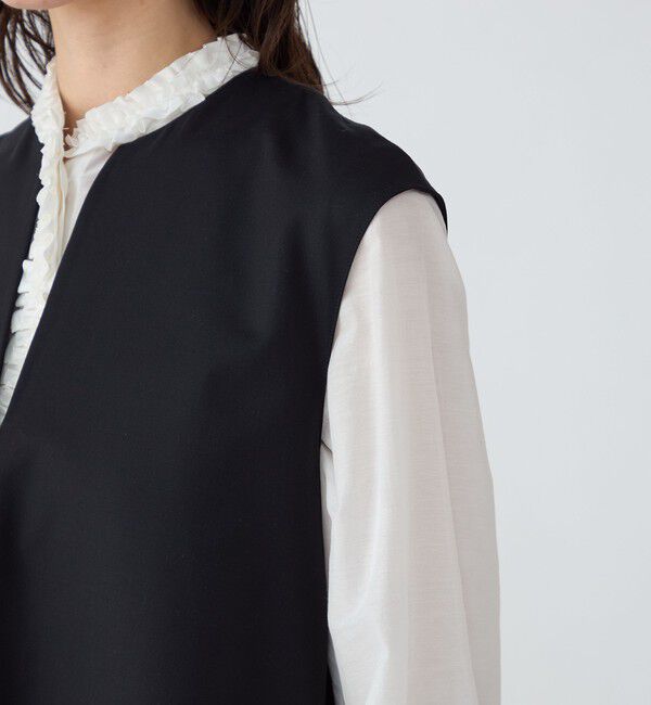 TOMORROWLAND collection「スーパーウールウィーヴ レイヤードブラウス」|シャツ・ブラウス|