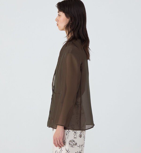 TOMORROWLAND collection「シアーオーガンジー シースルージャケット」|テーラードジャケット|