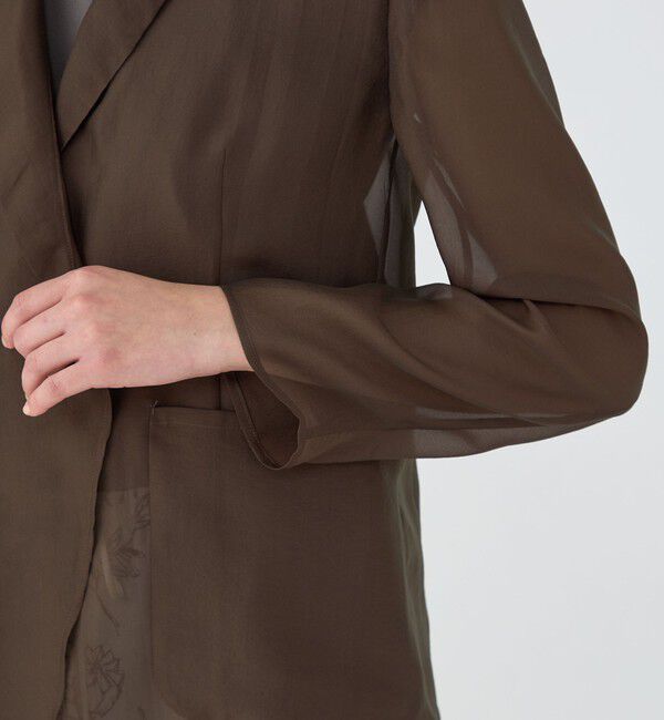 TOMORROWLAND collection「シアーオーガンジー シースルージャケット」|テーラードジャケット|