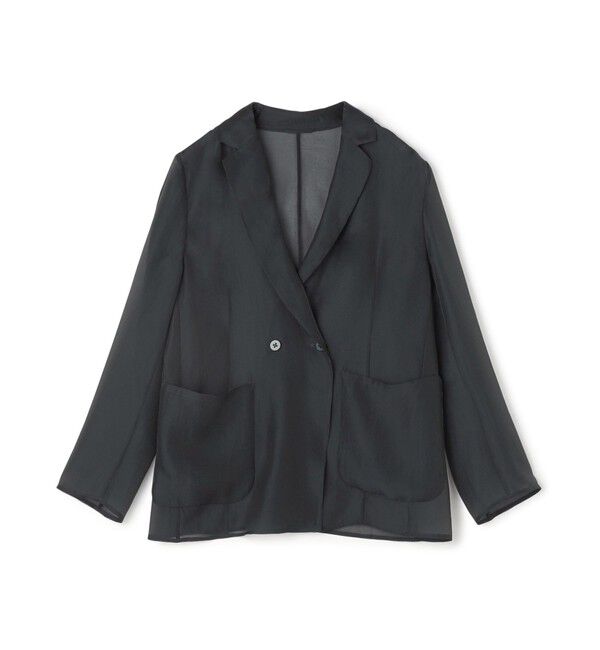 TOMORROWLAND collection「シアーオーガンジー シースルージャケット」|テーラードジャケット|69 ネイビー