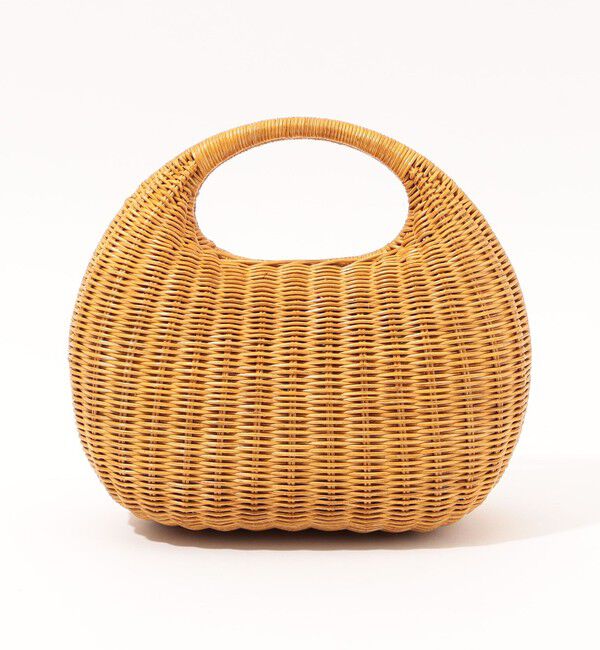 SOULEIADO「SOULEIADO ラタン サークルバッグ」|かごバッグ|
