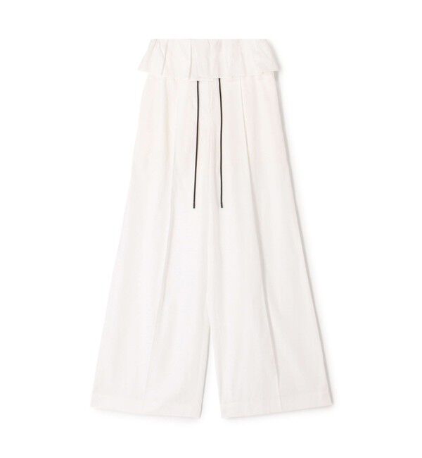 DES PRES「コットンタイプライターフレアパンツ」|チノ|11 ホワイト