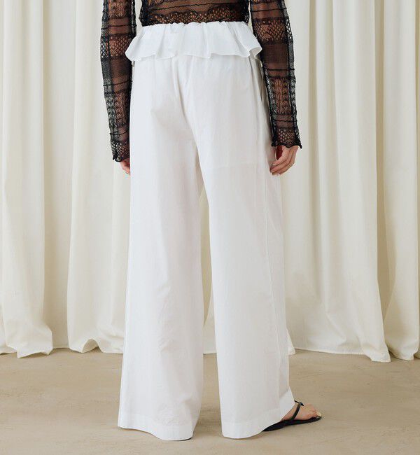 DES PRES「コットンタイプライターフレアパンツ」|チノ|