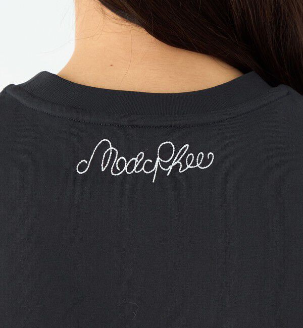 MACPHEE「ボタニカルエンブロイダリー ハーフスリーブTシャツ」|Tシャツ・カットソー|