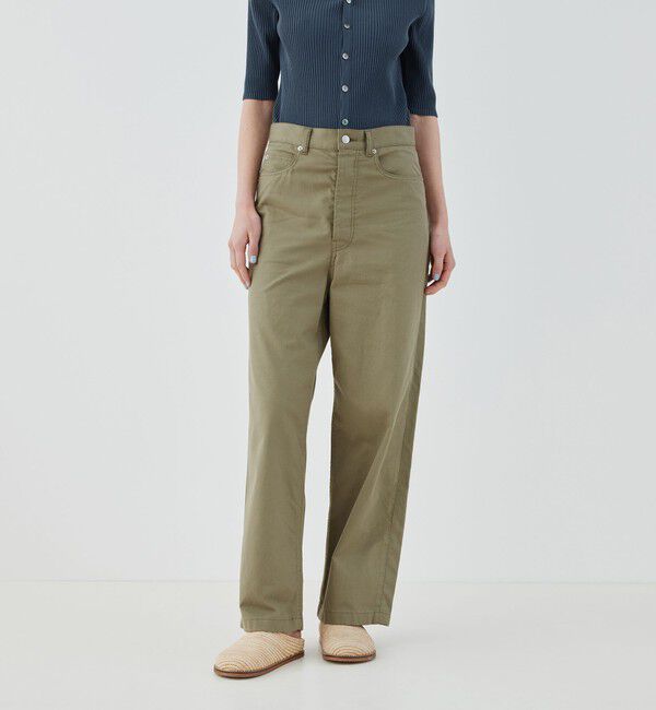 GALERIE VIE「ノンマーセライズドコットン 5ポケットパンツ」|チノ|