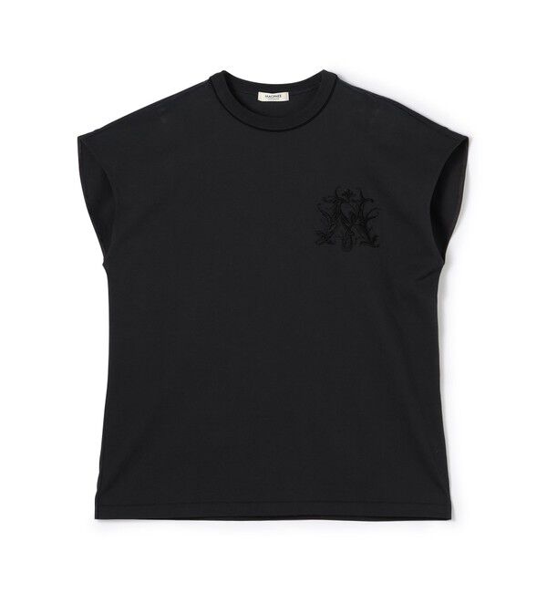 MACPHEE「コットンジャージー エンブレムTシャツ」|Tシャツ・カットソー|19 ブラック