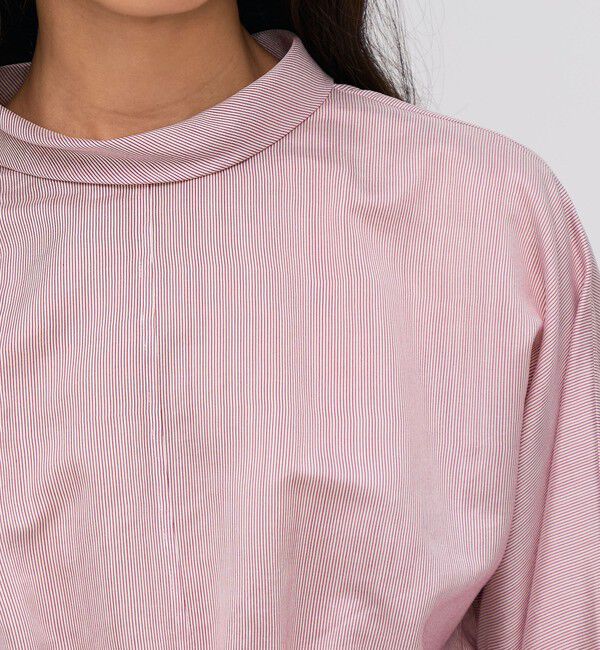 BACCA「ウォッシャーシルク ショートブラウス」|シャツ・ブラウス|