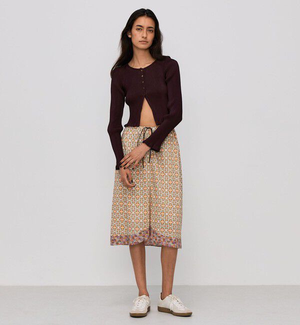 BACCA「プリーツコットン ショートカーディガン」|カーディガン|