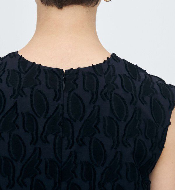 TOMORROWLAND collection「シャイニーカットジャカード Vネックワンピース」|ワンピース|