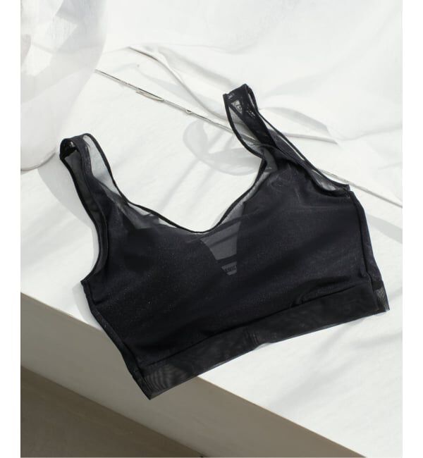Plage「《追加予約》NICENICE MOMENT / ナイスナイスモーメント MESH BRA タンク」|インナー|ブラック