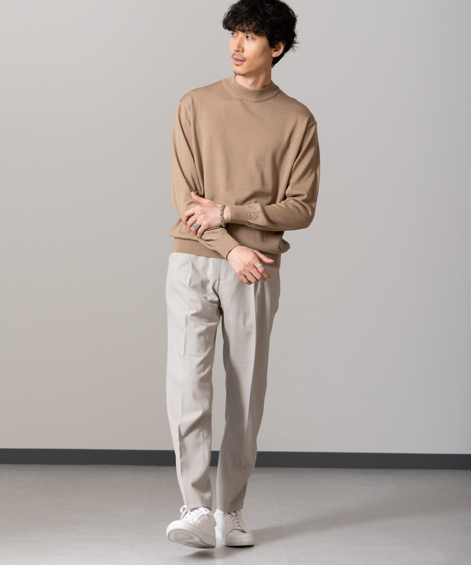 nano･universe「「毛玉レスニット」 ファインゲージモックネック」|ニット・セーター|