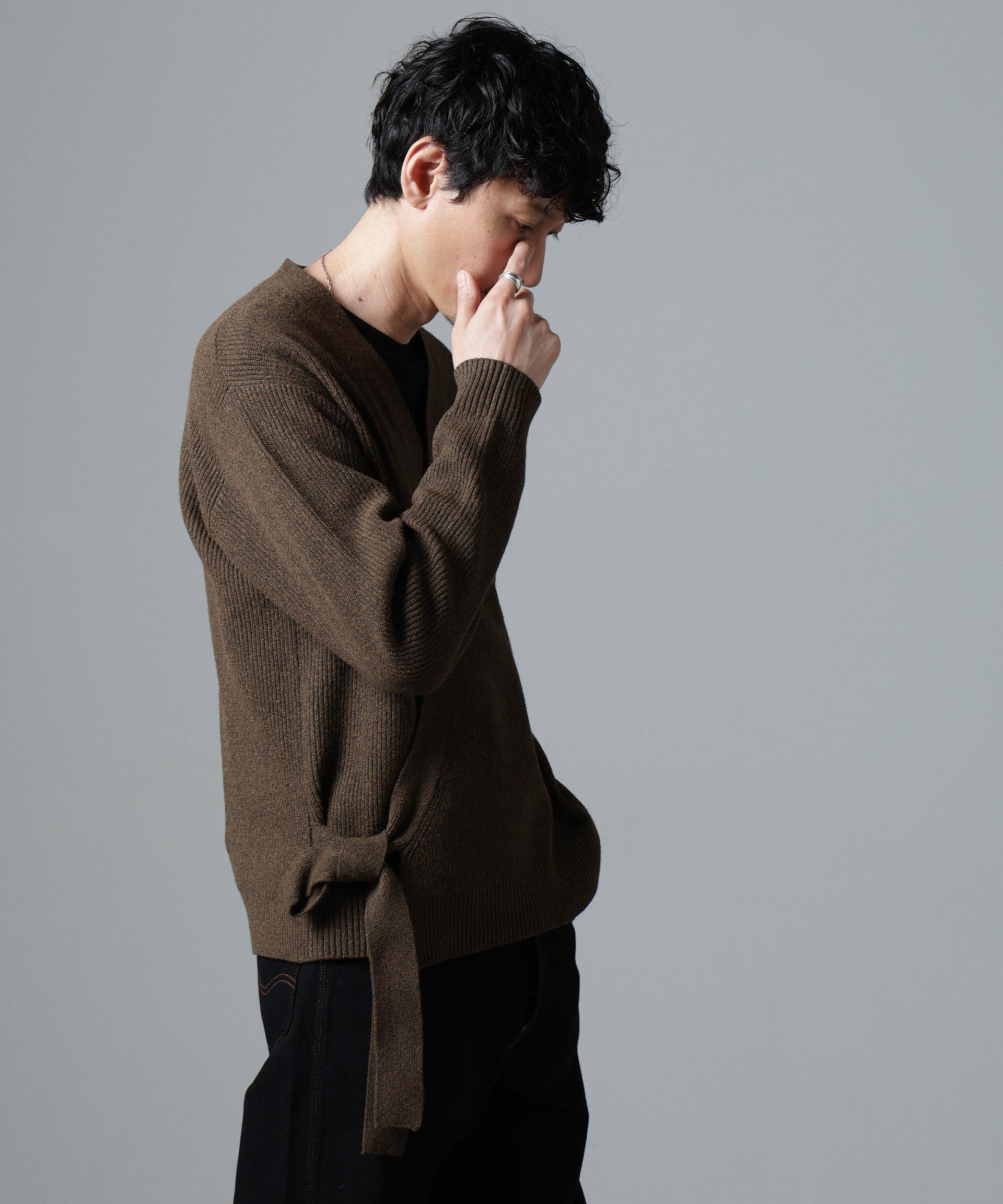 nano･universe「畔編みタイカーディガン」|ニット・セーター|