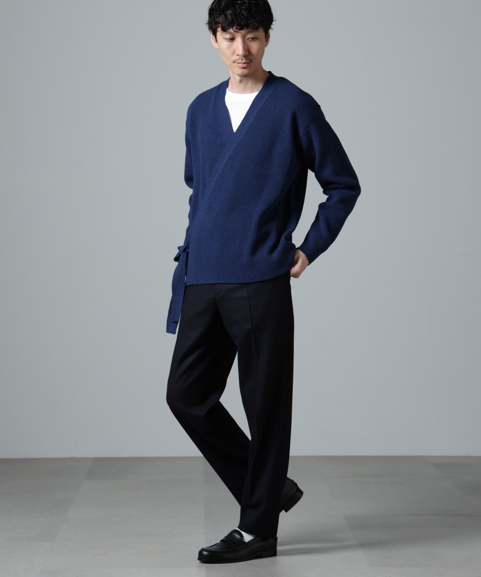 nano･universe「畔編みタイカーディガン」|ニット・セーター|