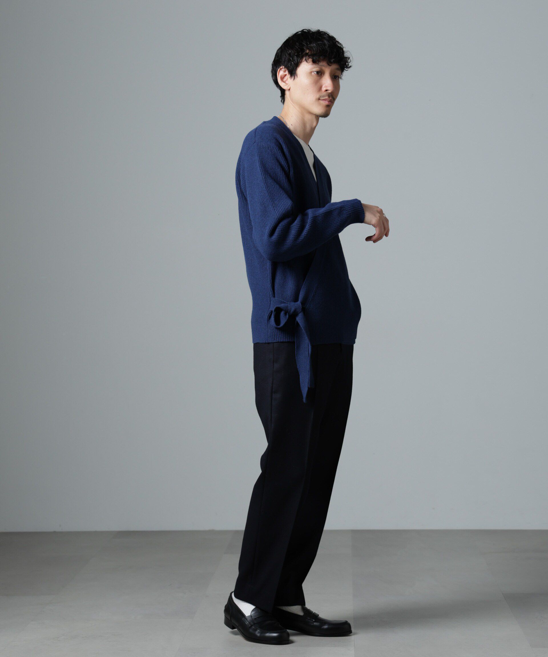 nano･universe「畔編みタイカーディガン」|ニット・セーター|