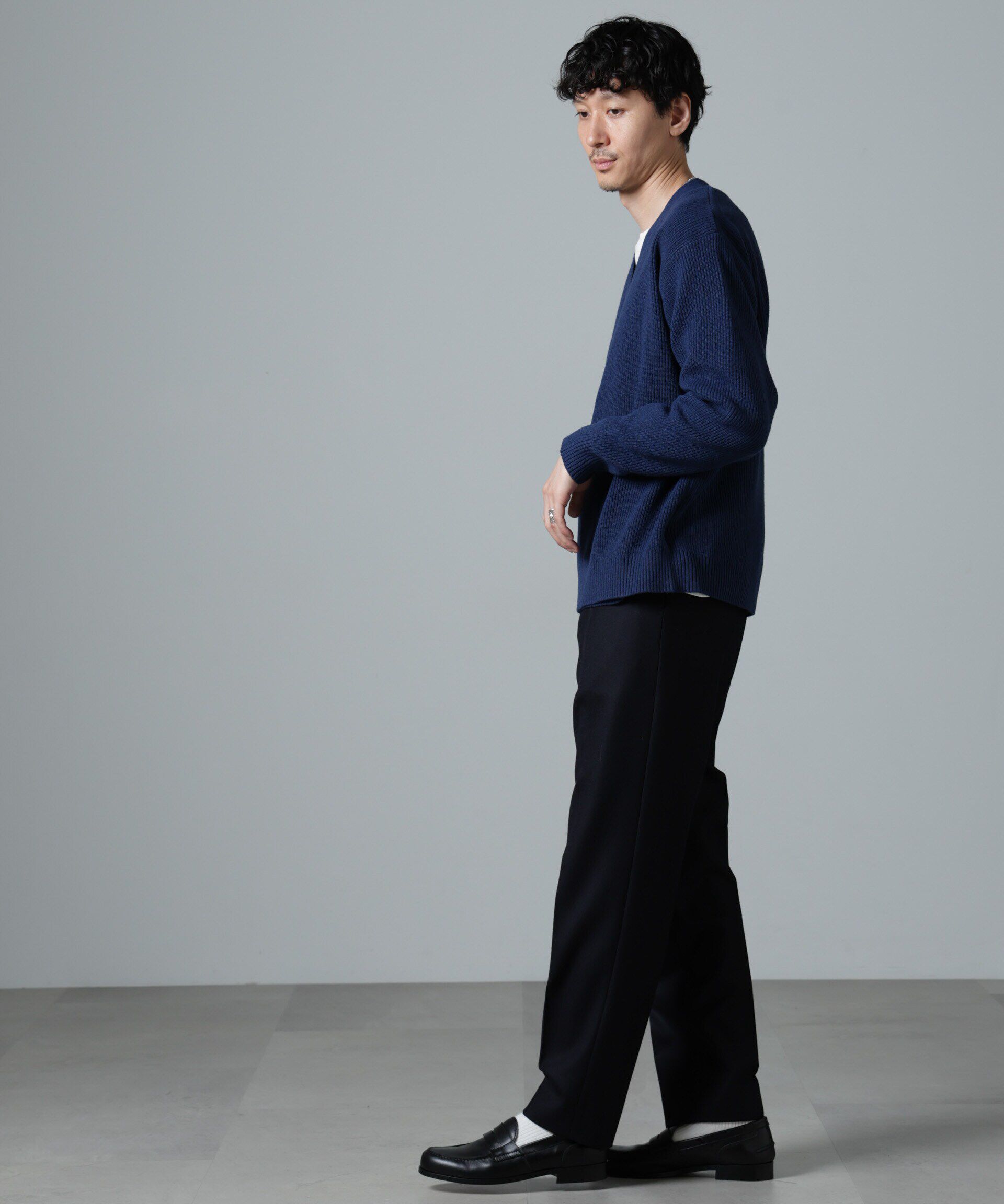 nano･universe「畔編みタイカーディガン」|ニット・セーター|