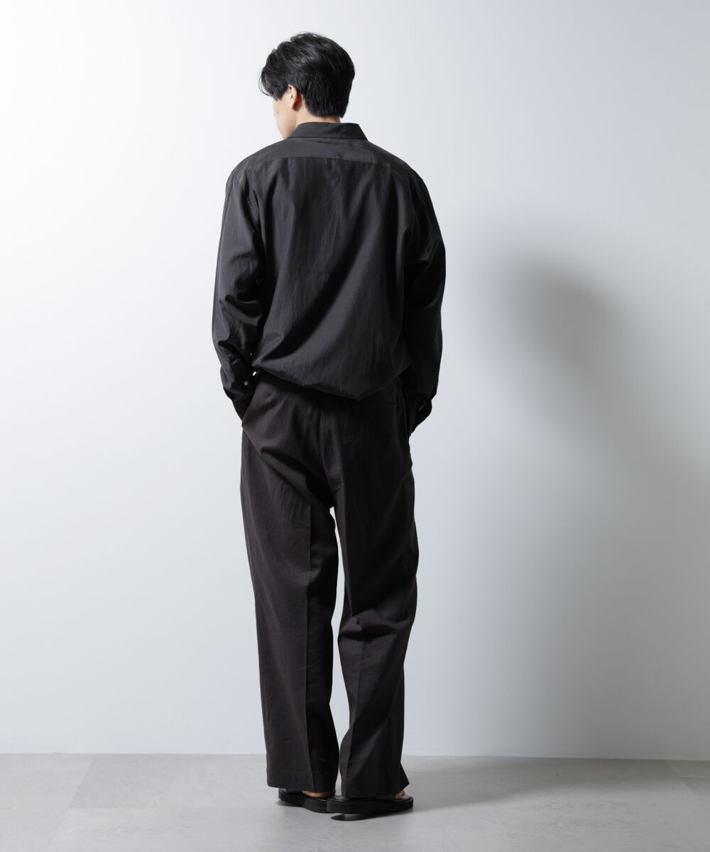 nano･universe「キュプラコットンバルーズシャツ 長袖」|シャツ・ブラウス|