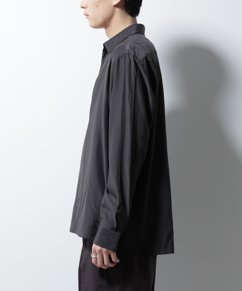 nano･universe「キュプラコットンバルーズシャツ 長袖」|シャツ・ブラウス|