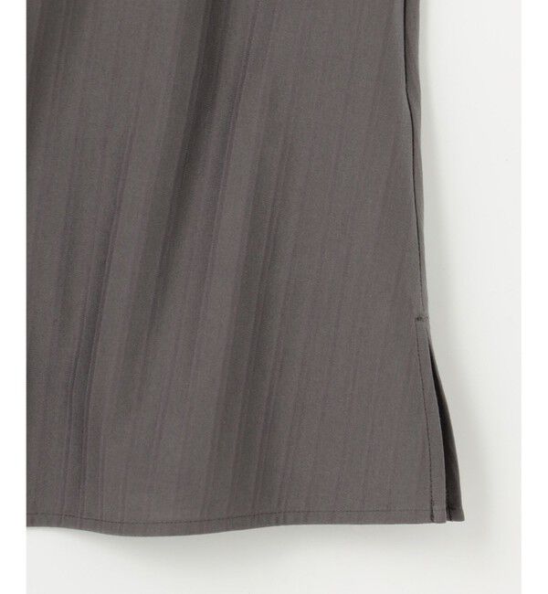 自由区「【洗える】ストレッチシャーティング5分袖 ブラウス」|シャツ・ブラウス|